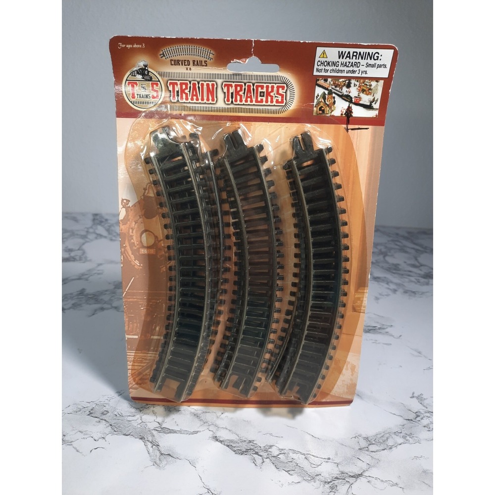 Vintage T‎ & S Train Tracks Curved Rails 8 pack - New IN BOX